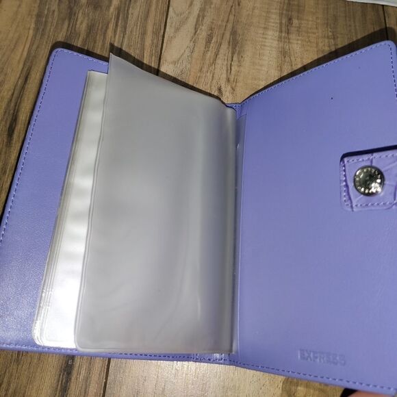 Express Photo Album Purple Faux Leather With Snap Closure - Picture 6 of 6